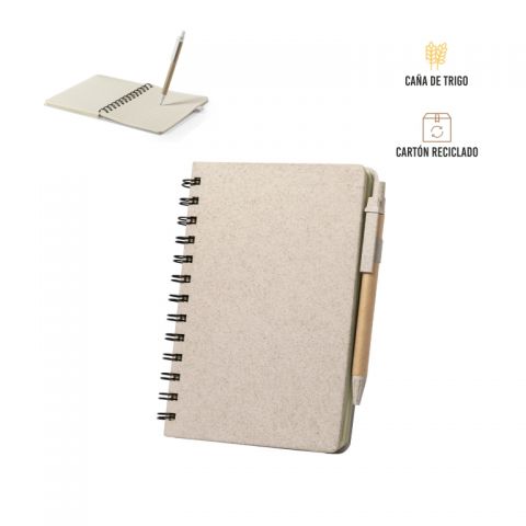Libreta de anillas y bolígrafo Prímulas