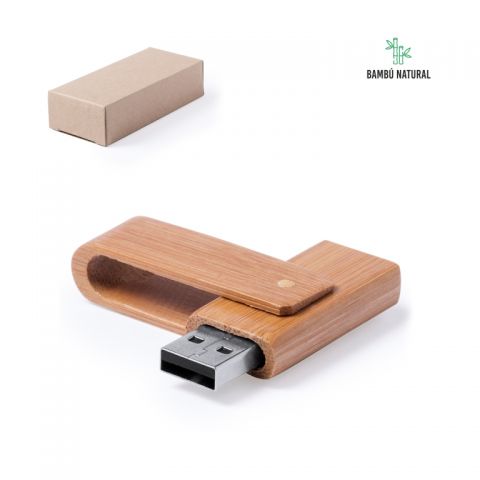 Memoria USB de bambú 16 GB Petunia 