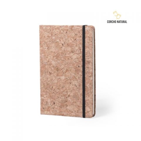Bloc de notas A5 de corcho natural Begonia 