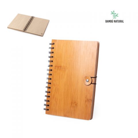 Libreta A5 con tapas de bambú  Tibuchina