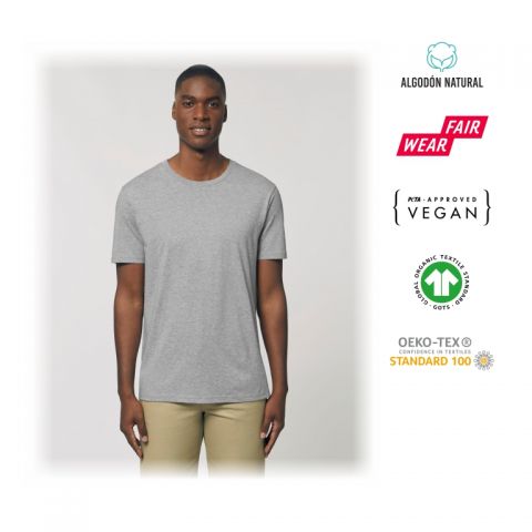 Camiseta ecológica unisex m/c de 150 grs. algodón 