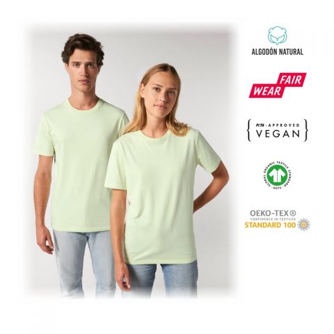 Camiseta ecológica unisex m/c 180 grs. algodón