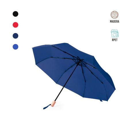 Paraguas plegable de 97 cm. de RPET Viborera