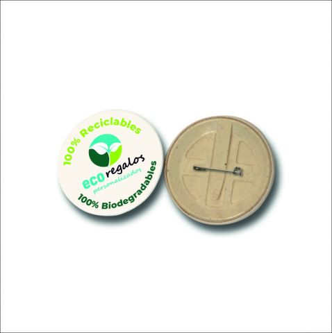Chapas personalizadas ecológicas biodegradables 